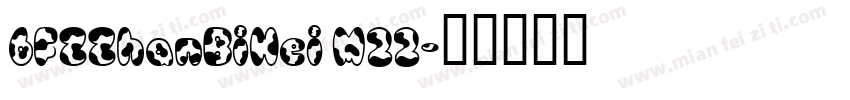 6FZZhanBiHei M22字体转换